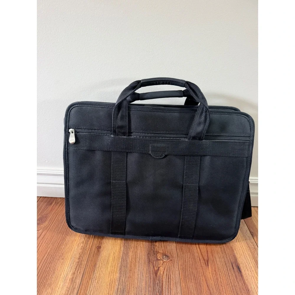 Mobile Edge Black Cordura Nylon Laptop Briefcase Messenger Bag Travel Case
